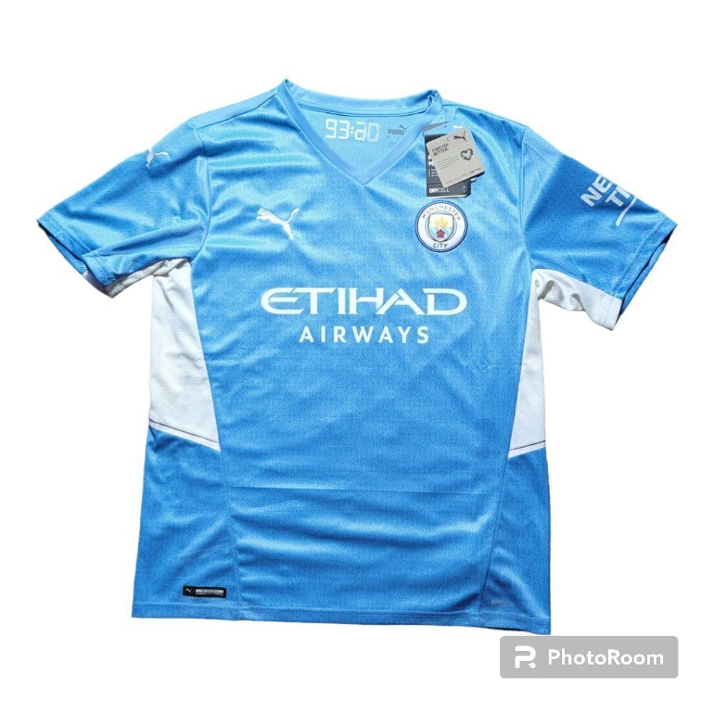 Brand New Manchester City Jersey Color Blue Size L Large